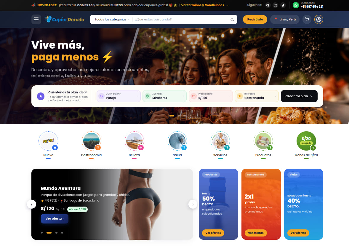 Panel web Devcont